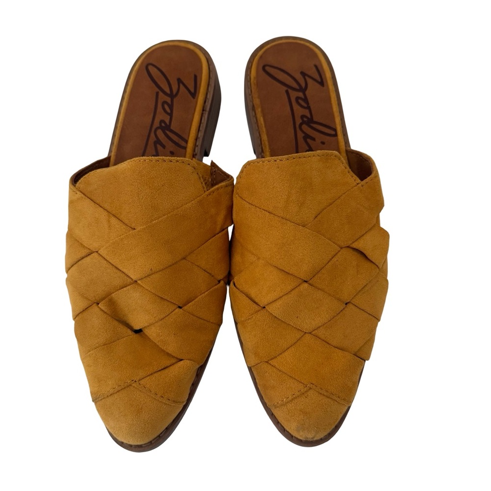 Zodiac Hendrix woven flats mules Shoes  in a yellow/mustard  Size 8
